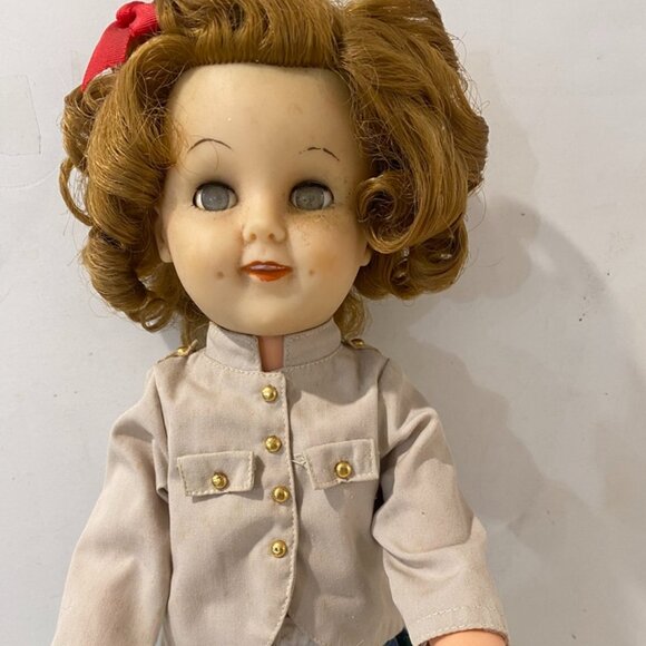 Vintage Allied Shirley Temple Doll Scottish Outfit Movable Arms Legs Sleep Eyes - Picture 12 of 12